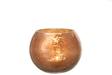 Afbeelding in Gallery-weergave laden, Windlicht bol glas met pareleffect
