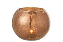 Afbeelding in Gallery-weergave laden, Windlicht bol glas met pareleffect
