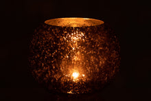 Afbeelding in Gallery-weergave laden, Windlicht bol glas met pareleffect
