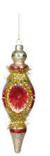 Afbeelding in Gallery-weergave laden, IJspegel ovaal rood/goud
