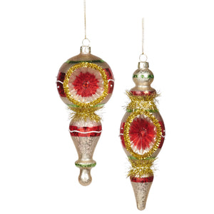 Ijspegel rond rood/goud
