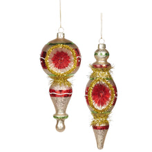 Afbeelding in Gallery-weergave laden, IJspegel ovaal rood/goud
