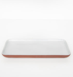Sharing plate white rectangular