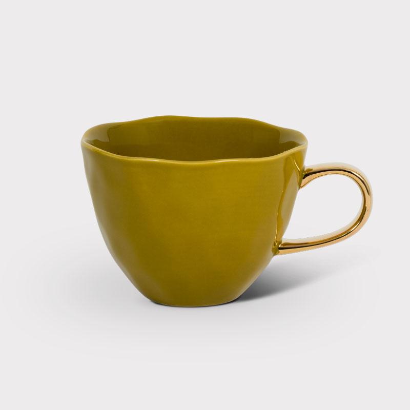 Good Morning Cup large - amber green