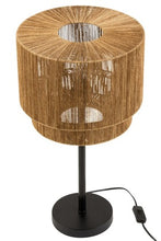 Afbeelding in Gallery-weergave laden, Tafel lamp raffia
