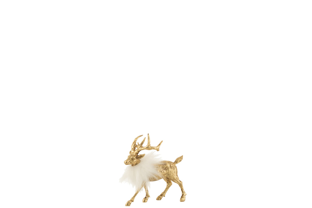 Rendier Poly Goud/Wit Small