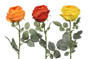 Kunstbloem "Cabbage Roos" Oranje