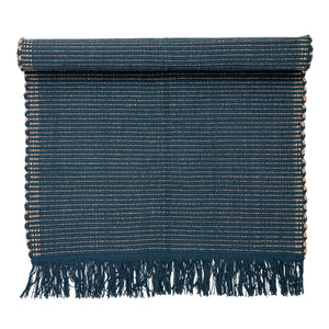 Rug blue cotton