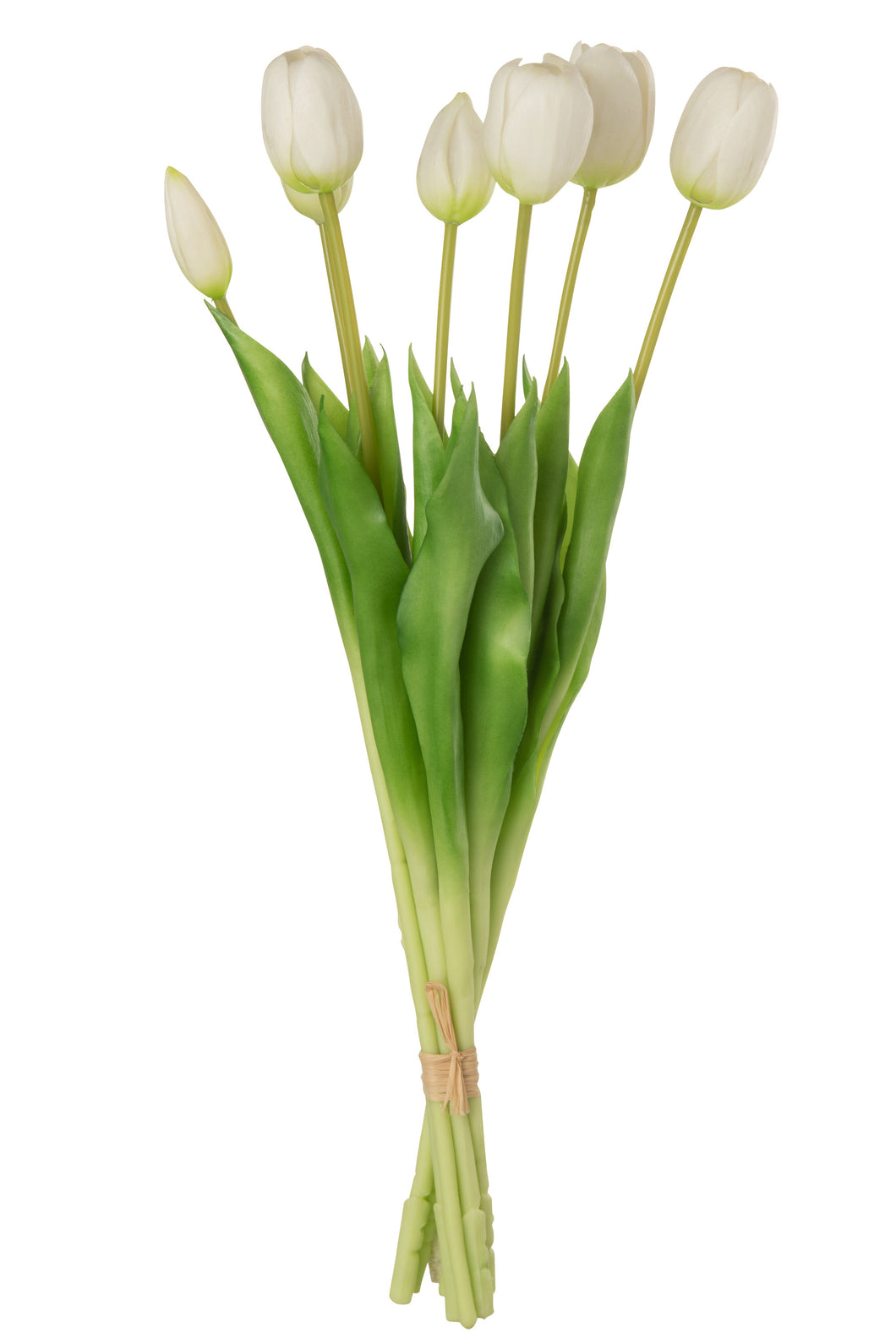 Boeket kunstbloemen tulpen wit