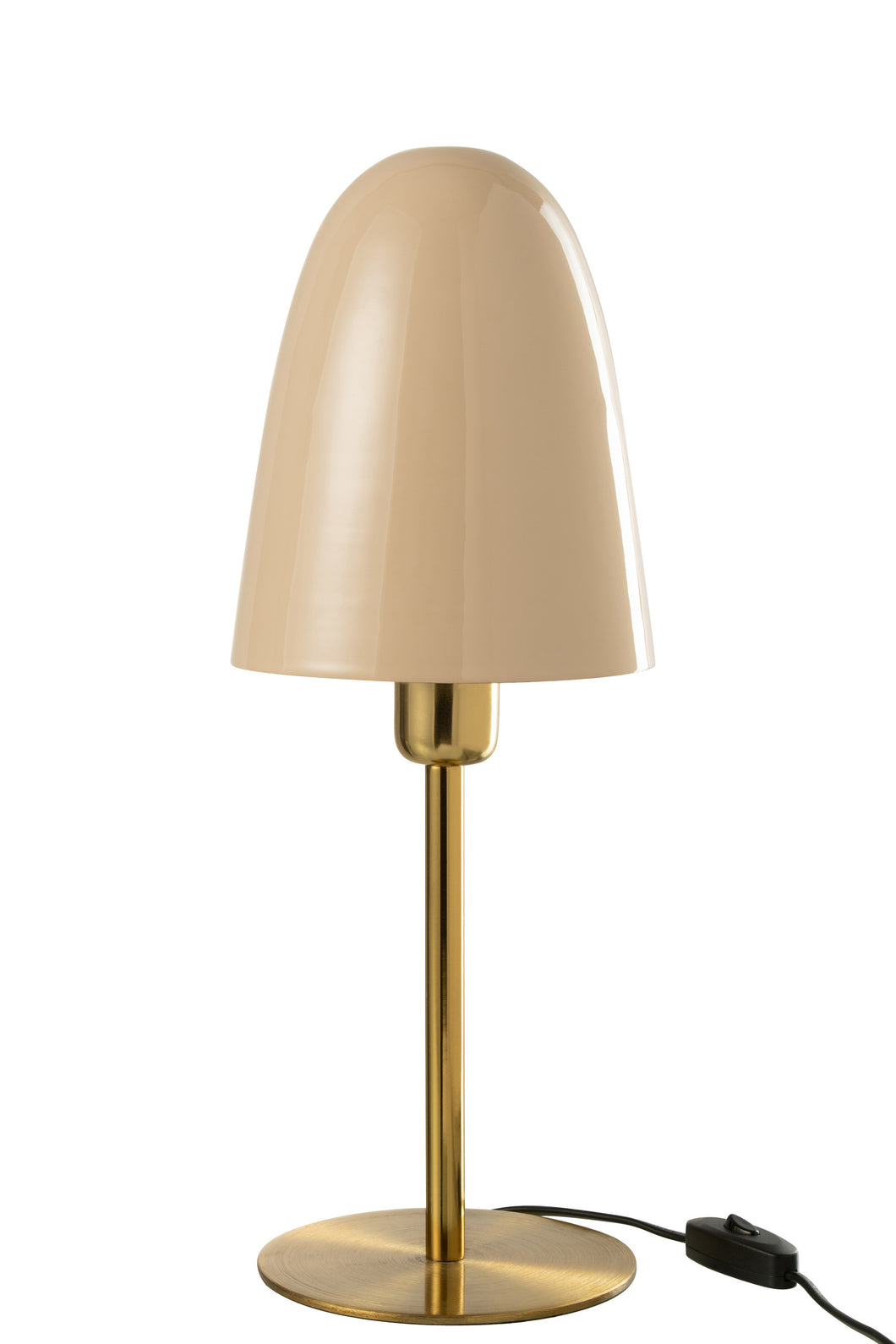 Tafel lamp metaal beige/goud