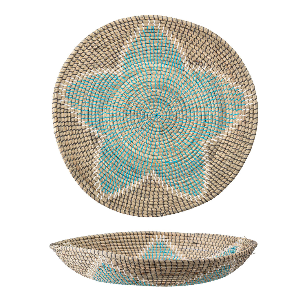 Wall decor, seagrass, blue
