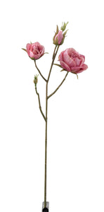 Kunstbloem "Roos" (3delig) roos