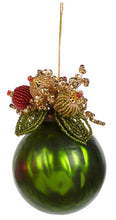 Afbeelding in Gallery-weergave laden, Kerstbal parel decoratie groen
