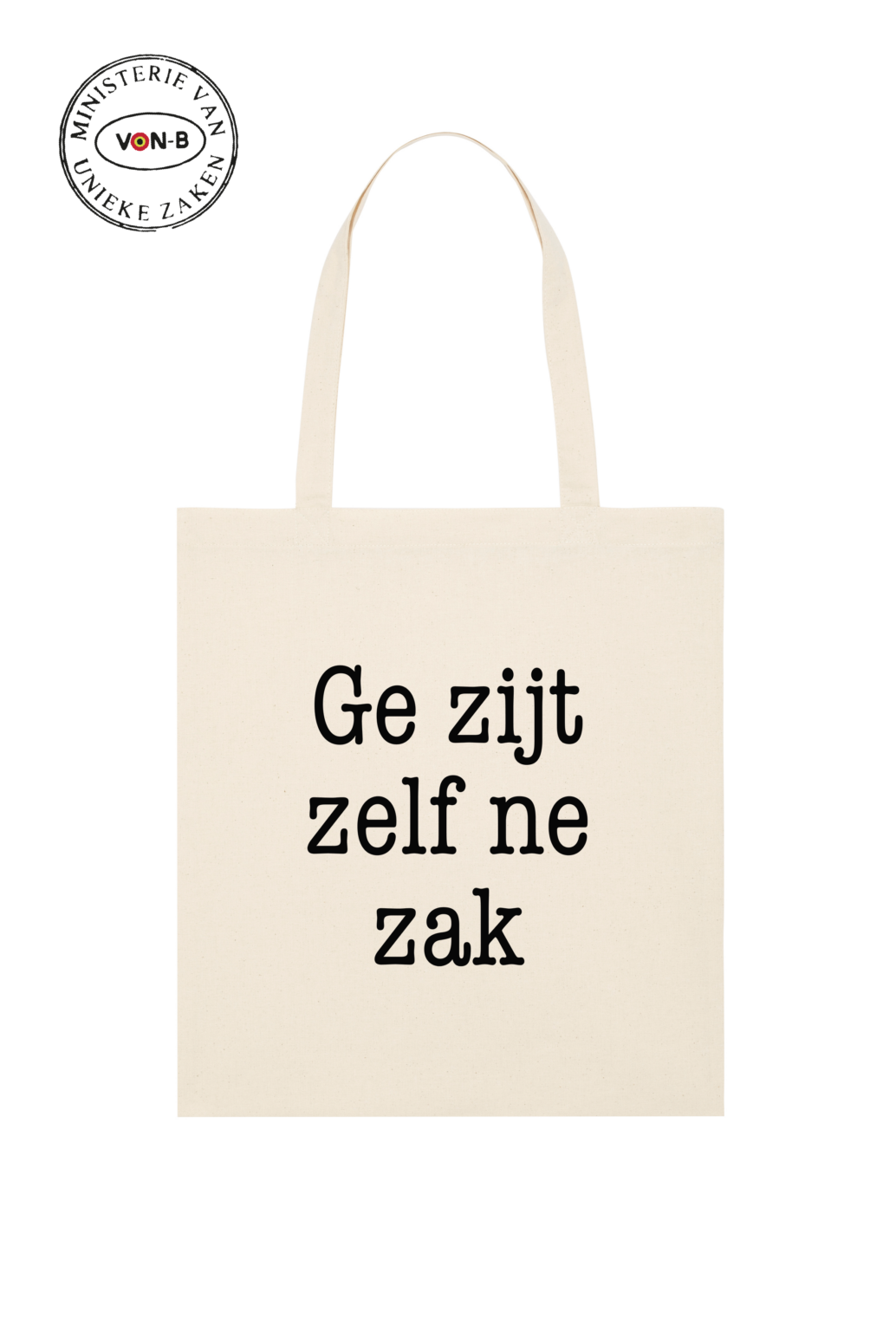 Totebag ´Ge zij zelf ne zak´ naturel