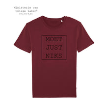 Afbeelding in Gallery-weergave laden, T-shirt &quot;moet just niks&quot; (m)
