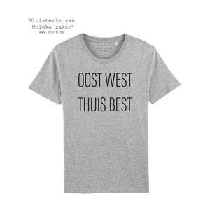 T-shirt "oost west thuis best" (unisex)
