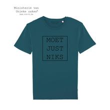 Afbeelding in Gallery-weergave laden, T-shirt &quot;moet just niks&quot; (m)
