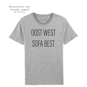 T-shirt "Oost West, sofa best" (m)