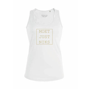 Tanktop "moet just niks" (v)