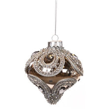 Afbeelding in Gallery-weergave laden, Zilveren kerstbal druppel
