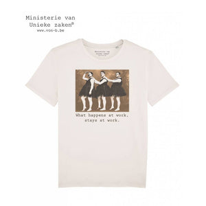 T-shirt "what happens at work..." (m)